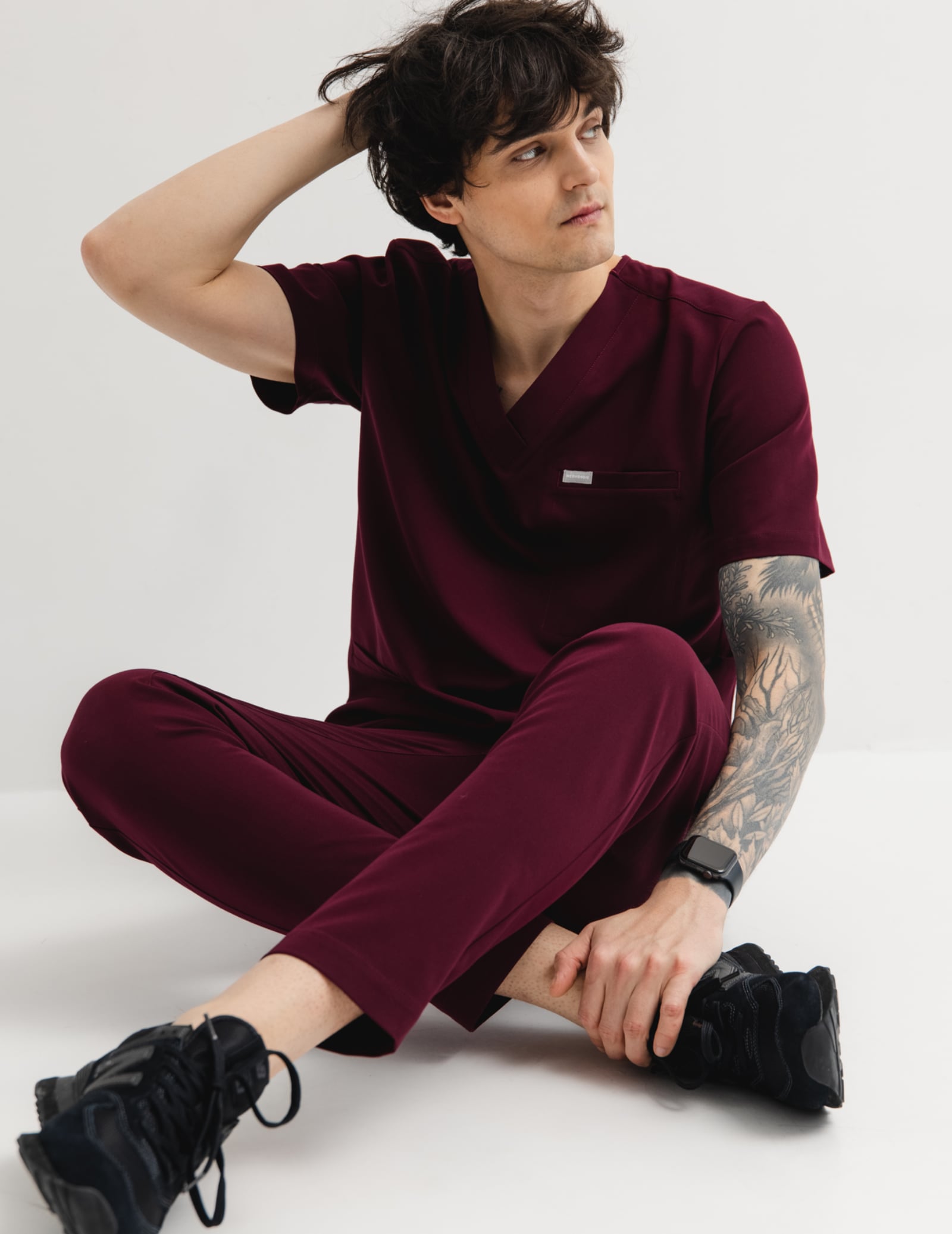 Herren-Basic-Hose – BURGUND