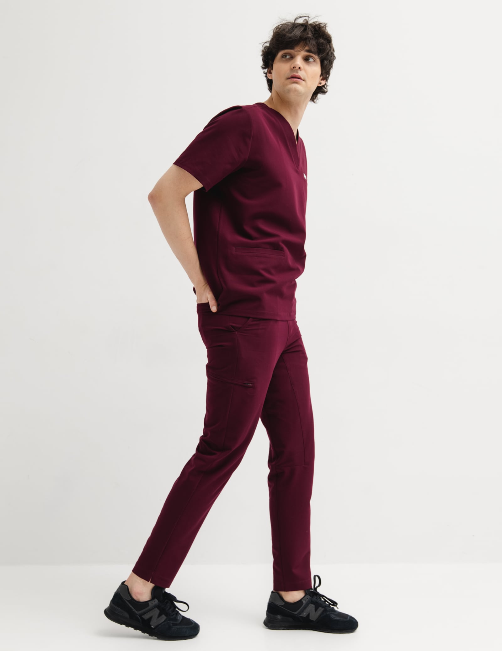 Herren-Basic-Hose – BURGUND