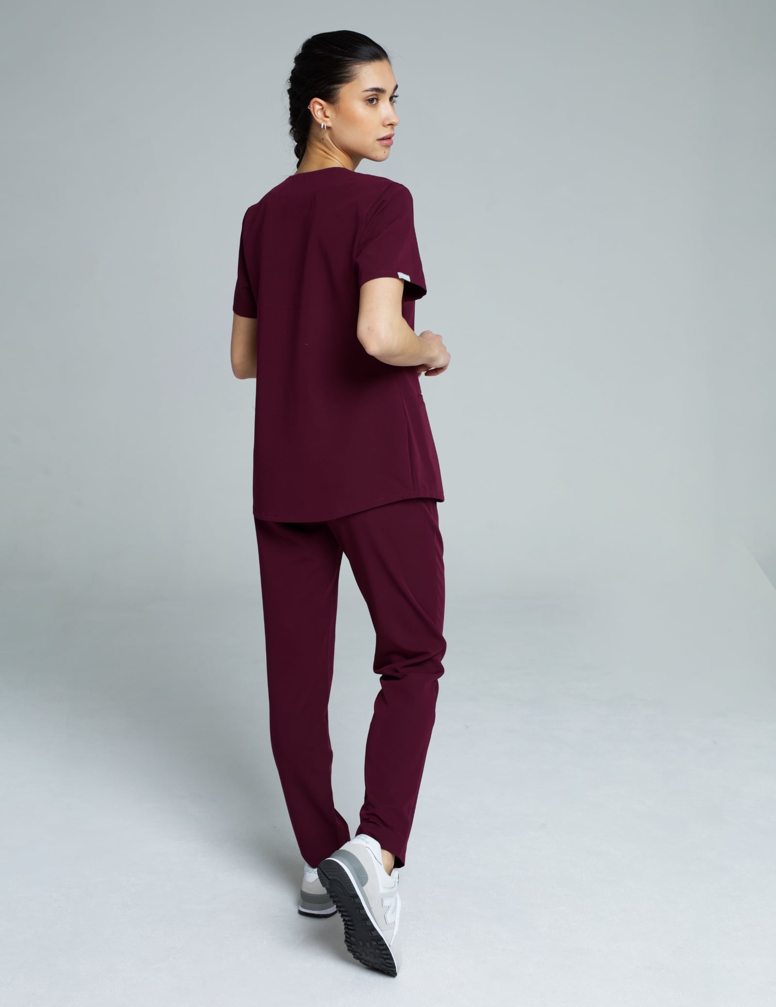 Basic-Damenhose - BURGUND