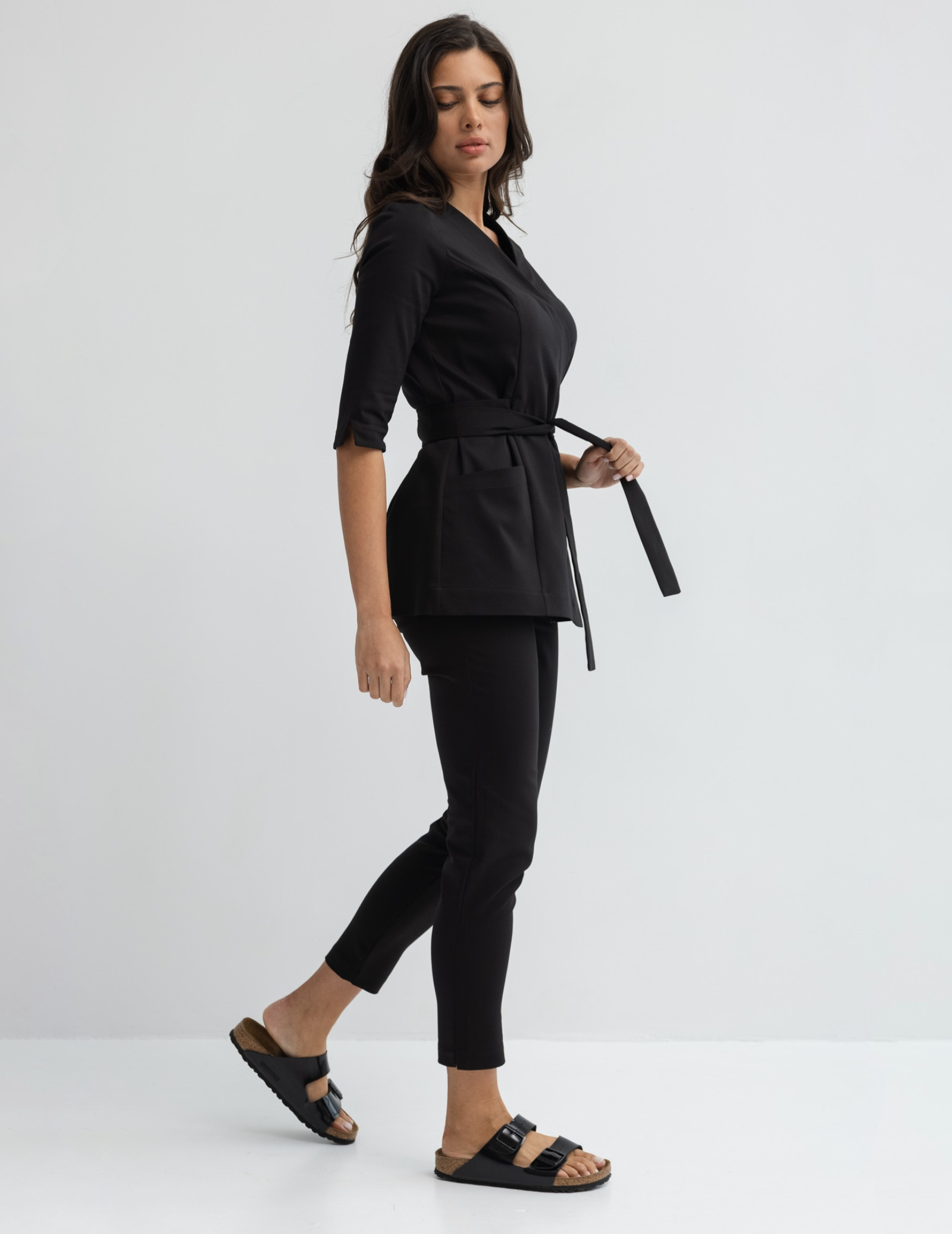 Damen Hose Slim Fit - TRUE BLACK