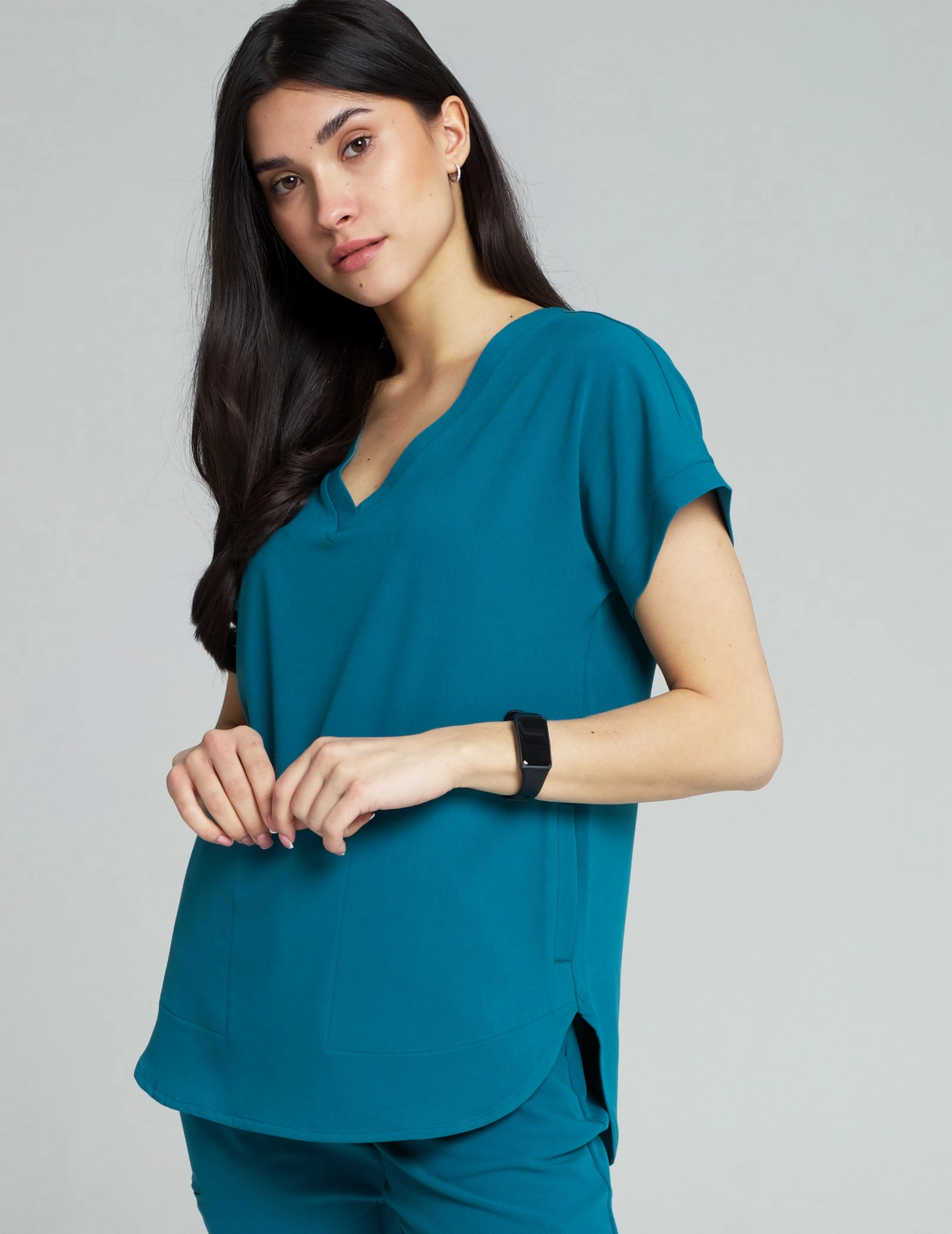 Medizinische Bluse Kendall - OCEAN BLUE