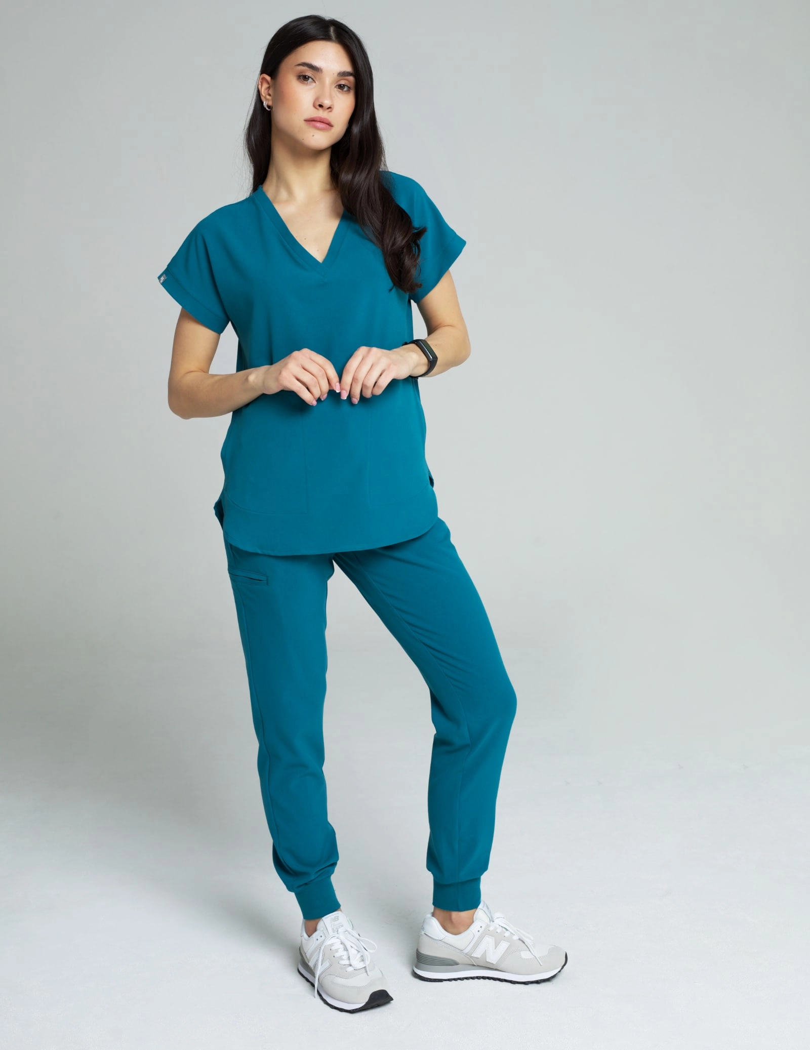 Medizinische Bluse Kendall - OCEAN BLUE