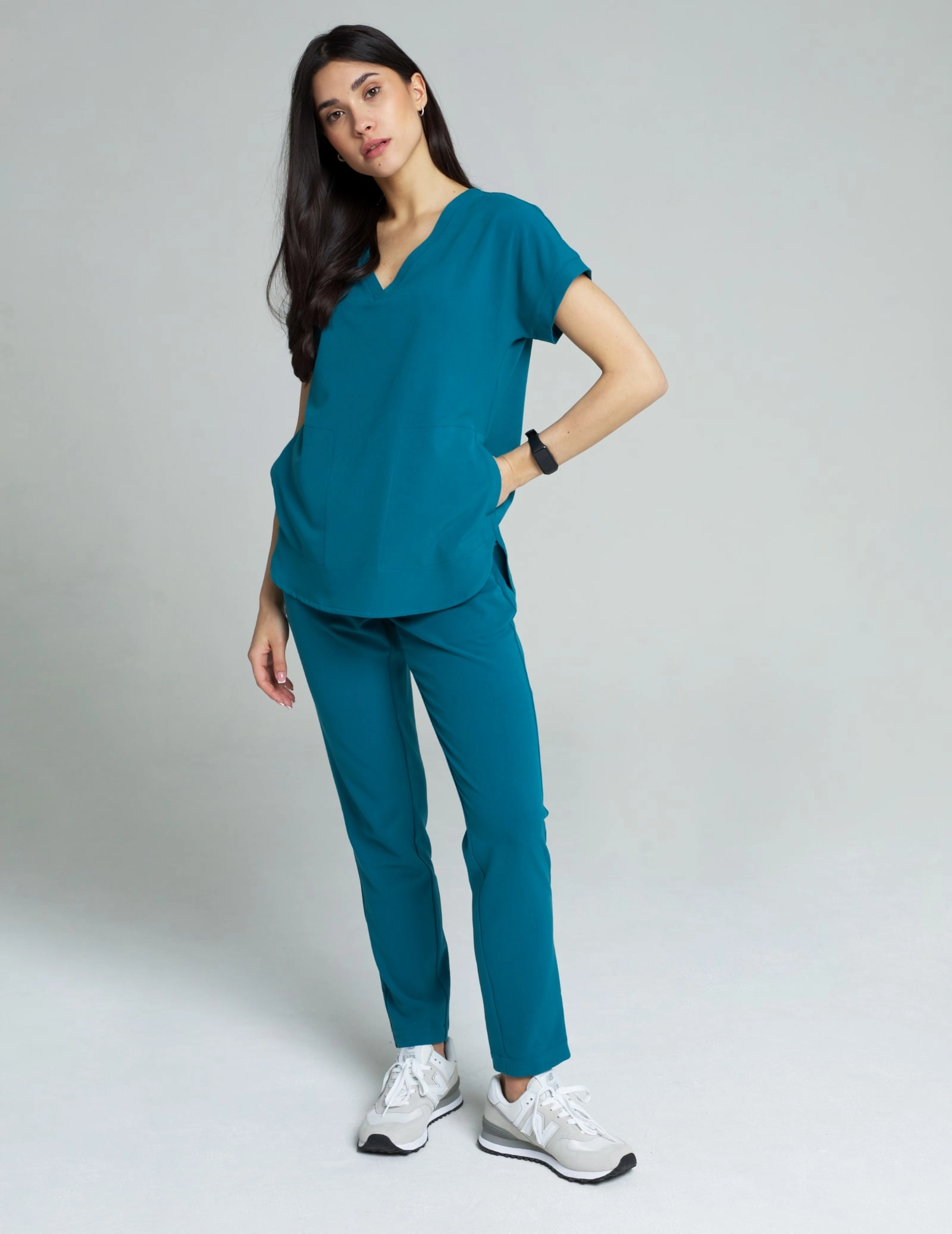 Medizinische Bluse Kendall - OCEAN BLUE