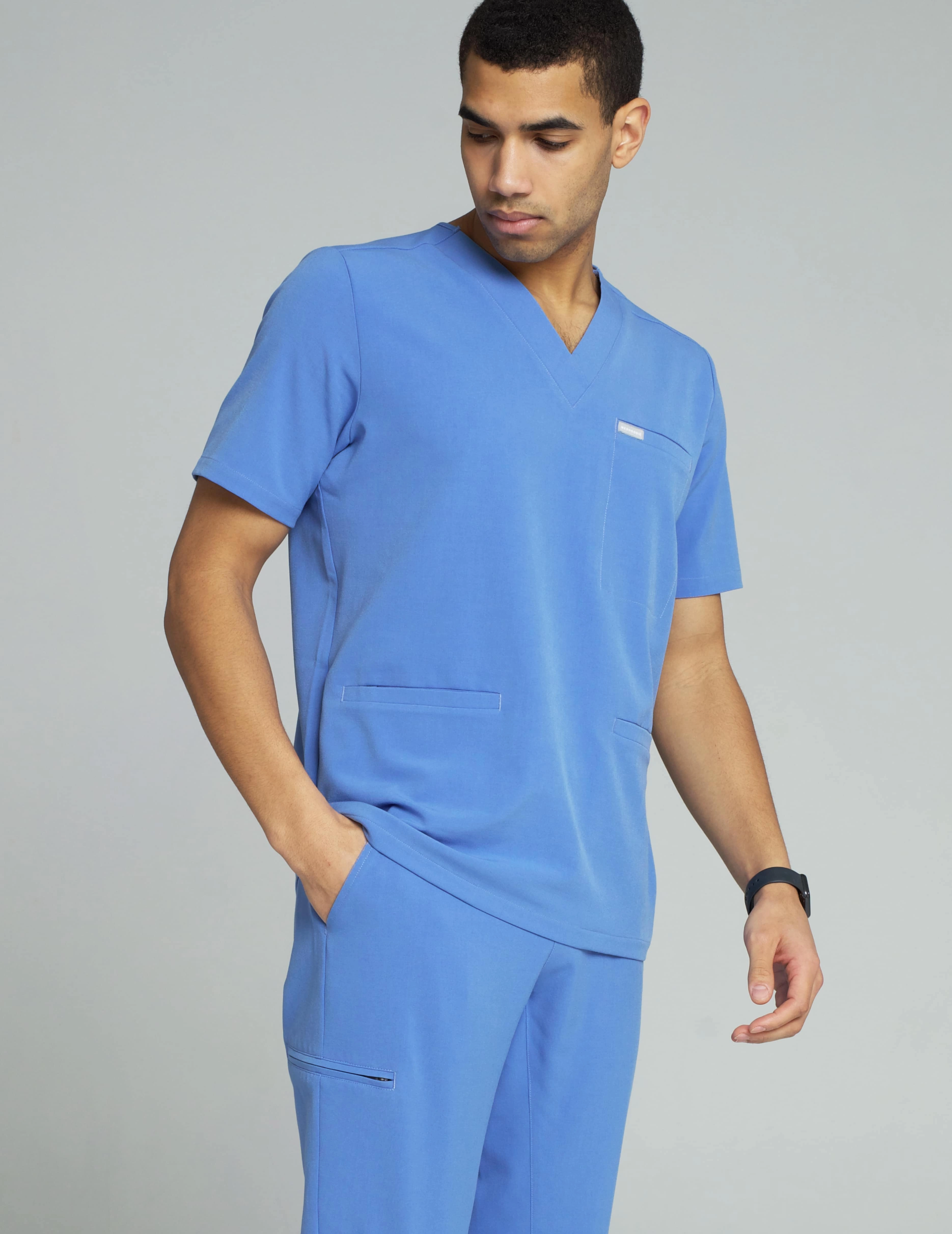 Medizinische Bluse Birbal - MARINA BLUE