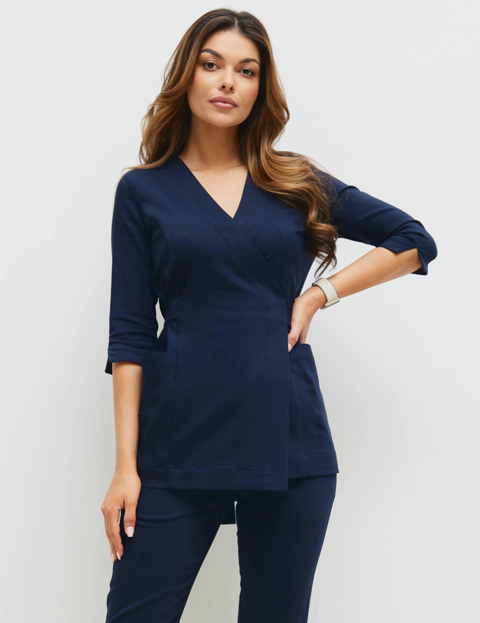 Damen Slim Fit Hose - NAVY