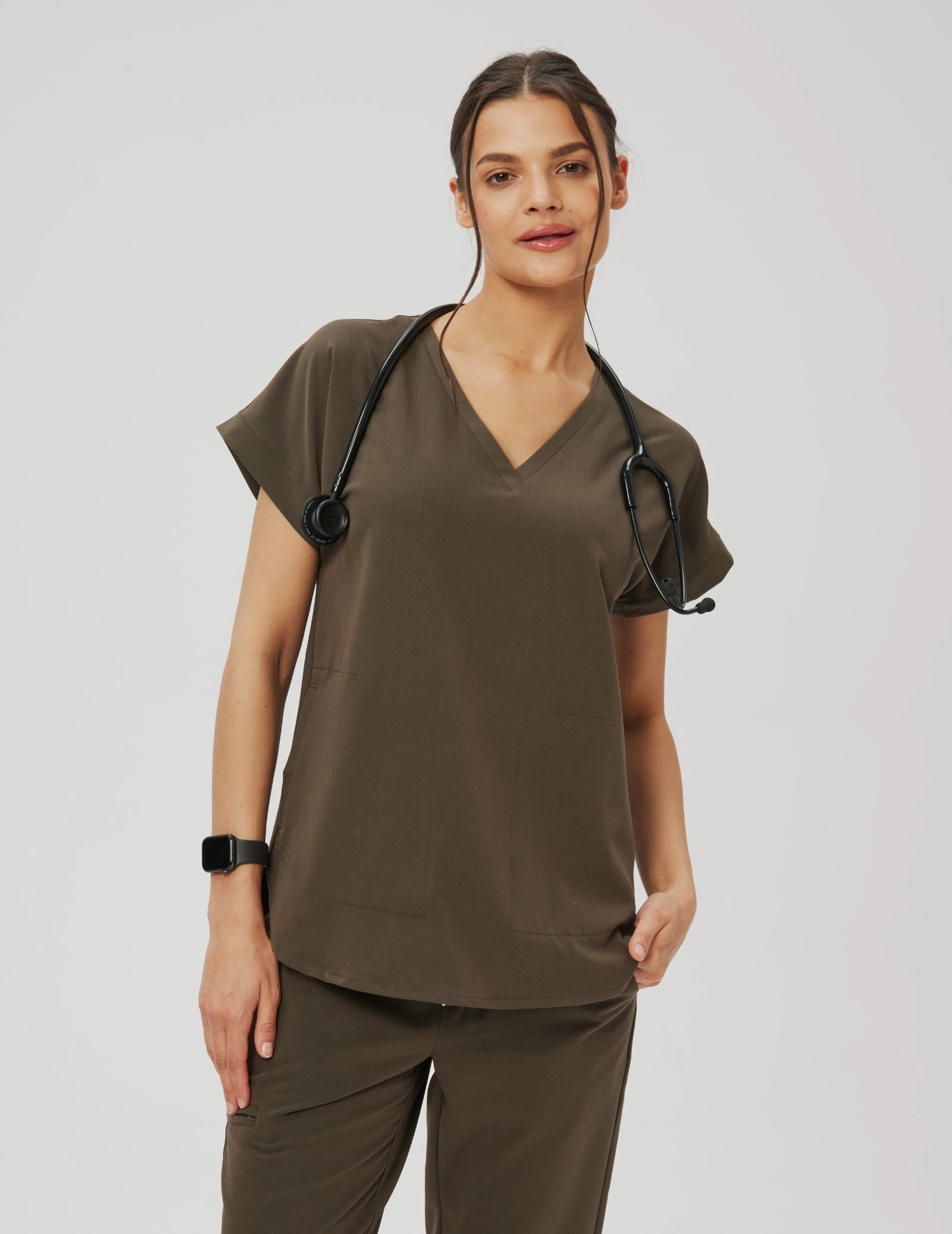 Medizinische Bluse Kendall - OLIVE NIGHT