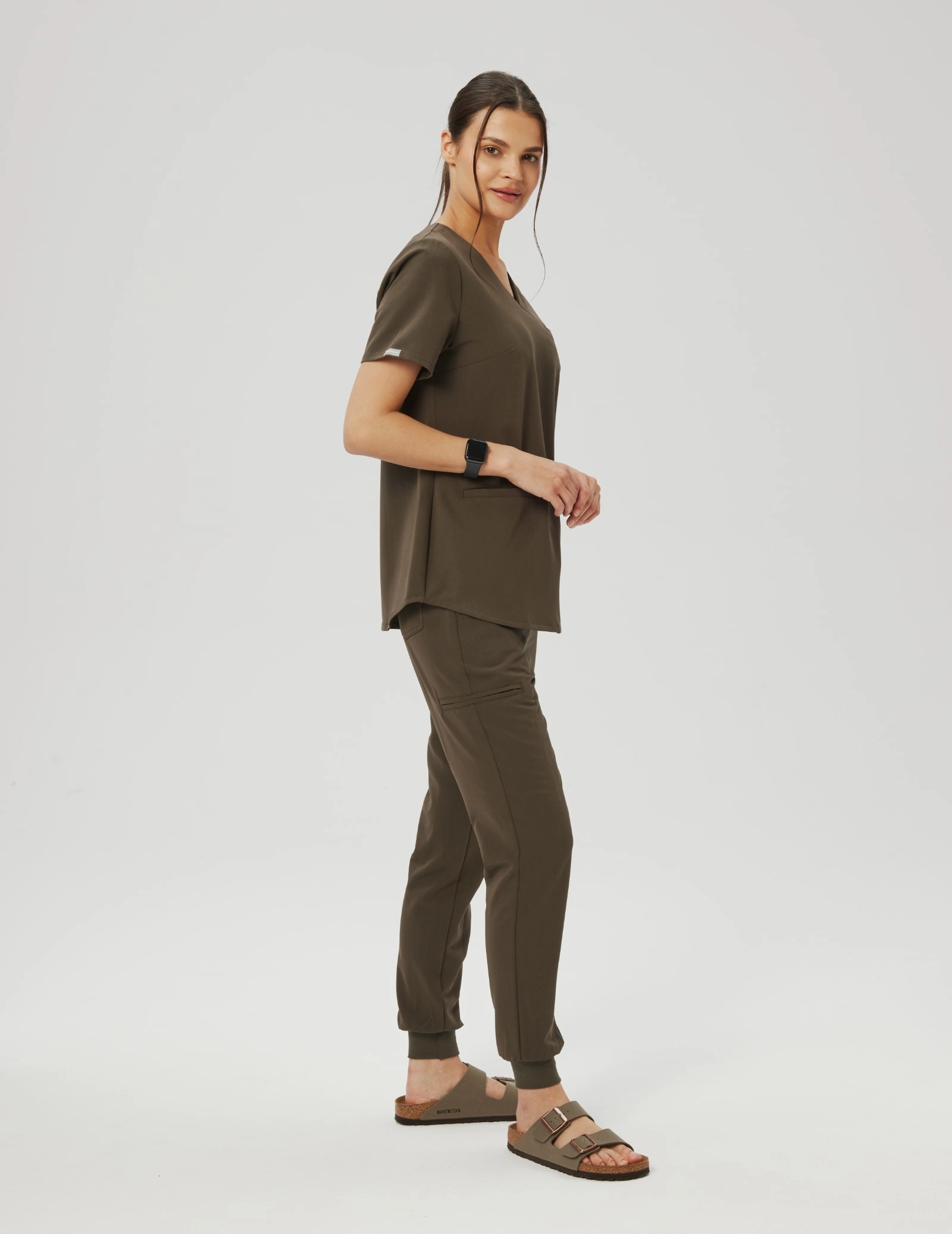 Medizinische Bluse Grace - OLIVE NIGHT