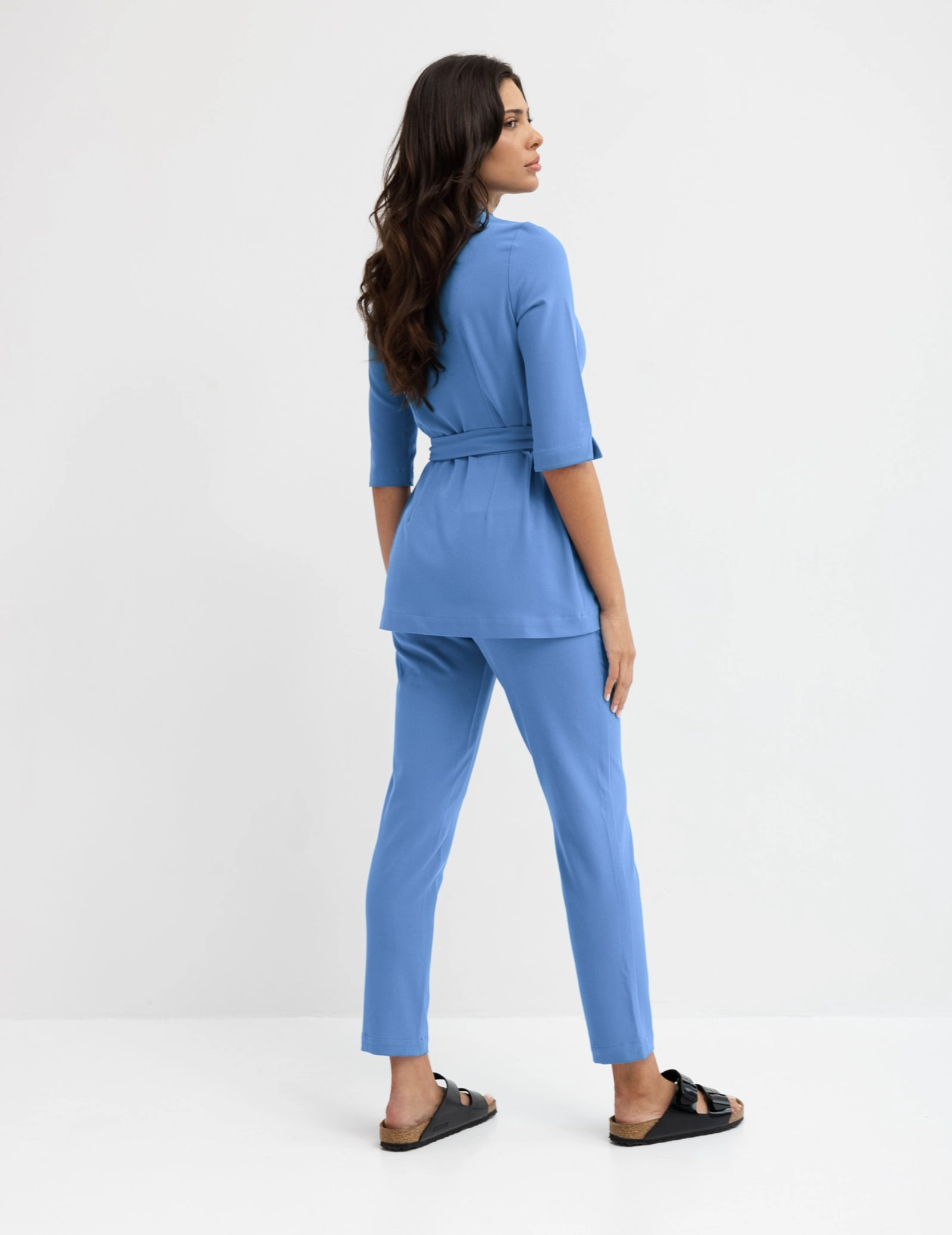 Medizinische Wickelbluse Rosalie - MARINA BLUE