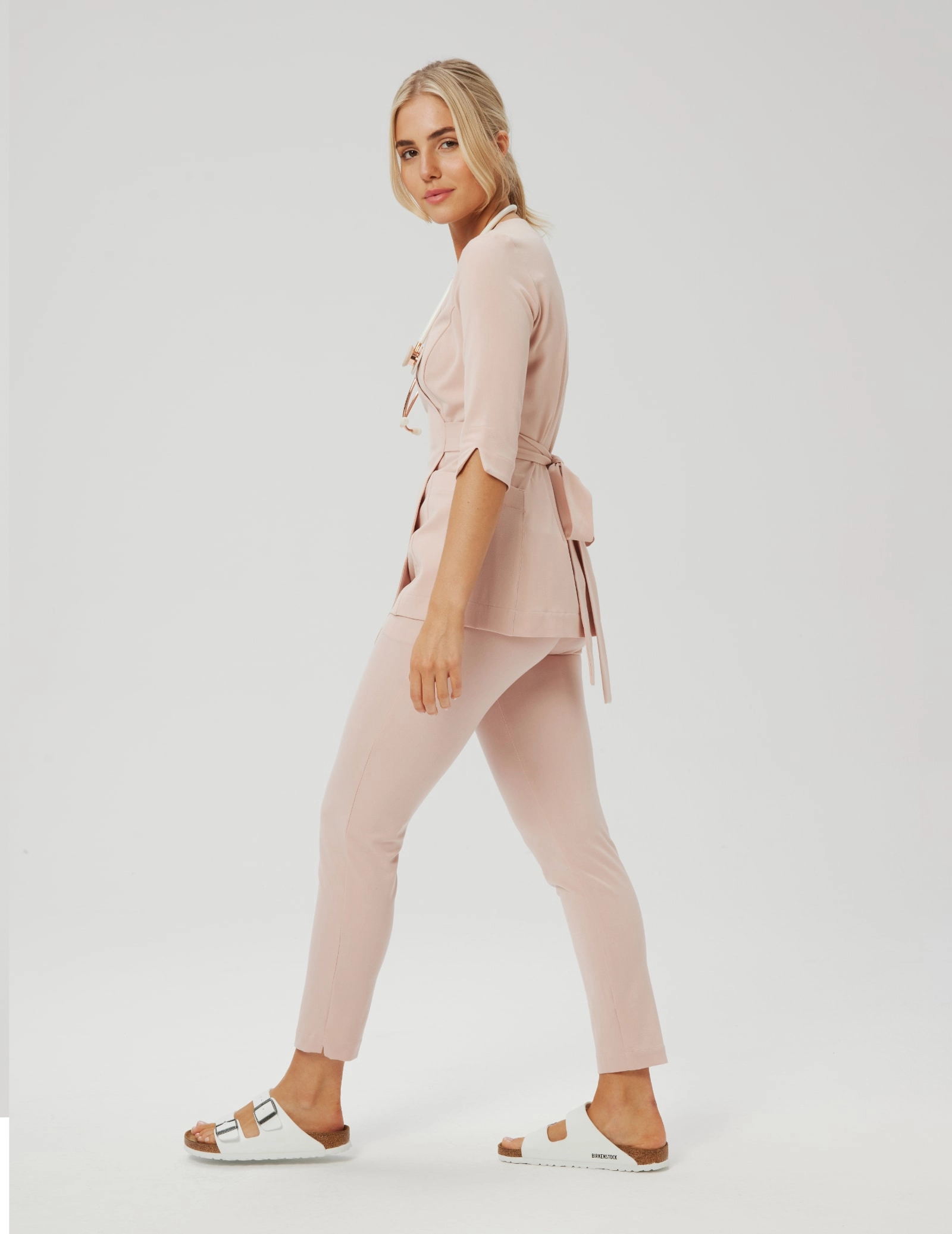 Medizinische Wickelbluse Rosalie - DUSTY ROSE