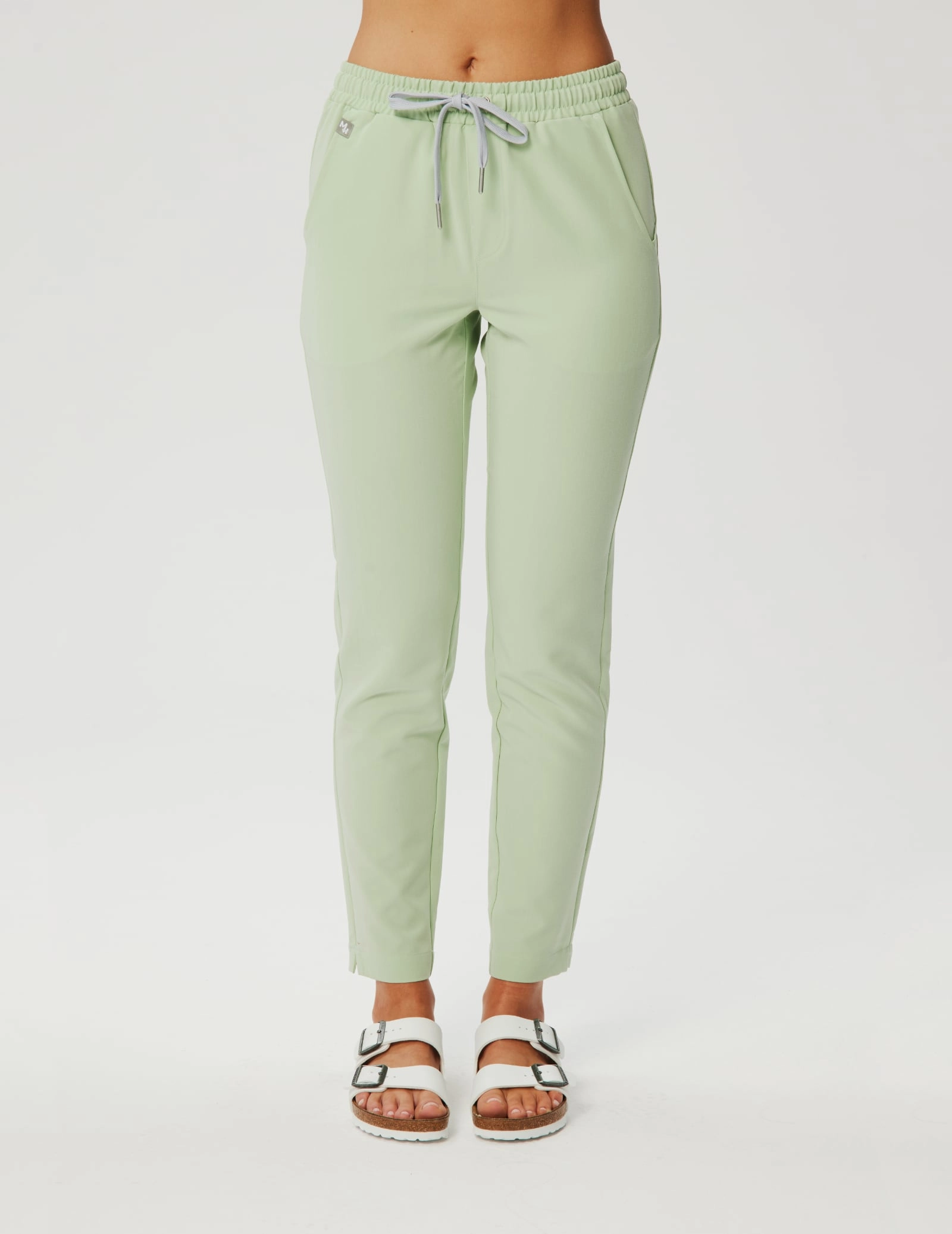 Damen Basic Hose  - MATCHA LATTE