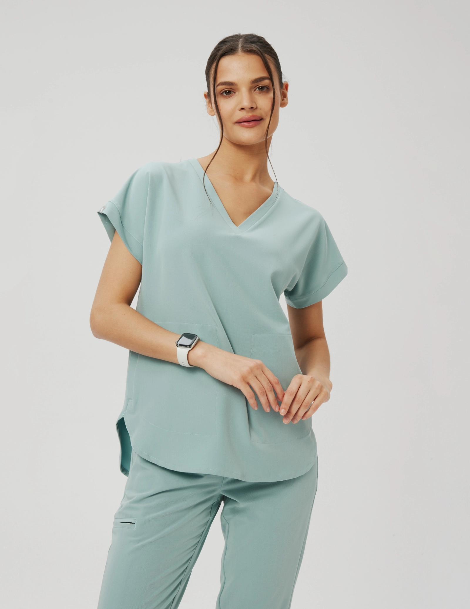 Medizinische Bluse Kendall - ICE BLUE