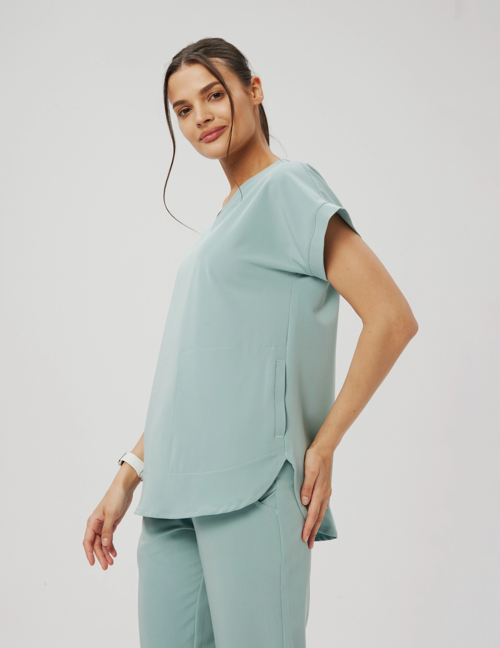 Medizinische Bluse Kendall - ICE BLUE