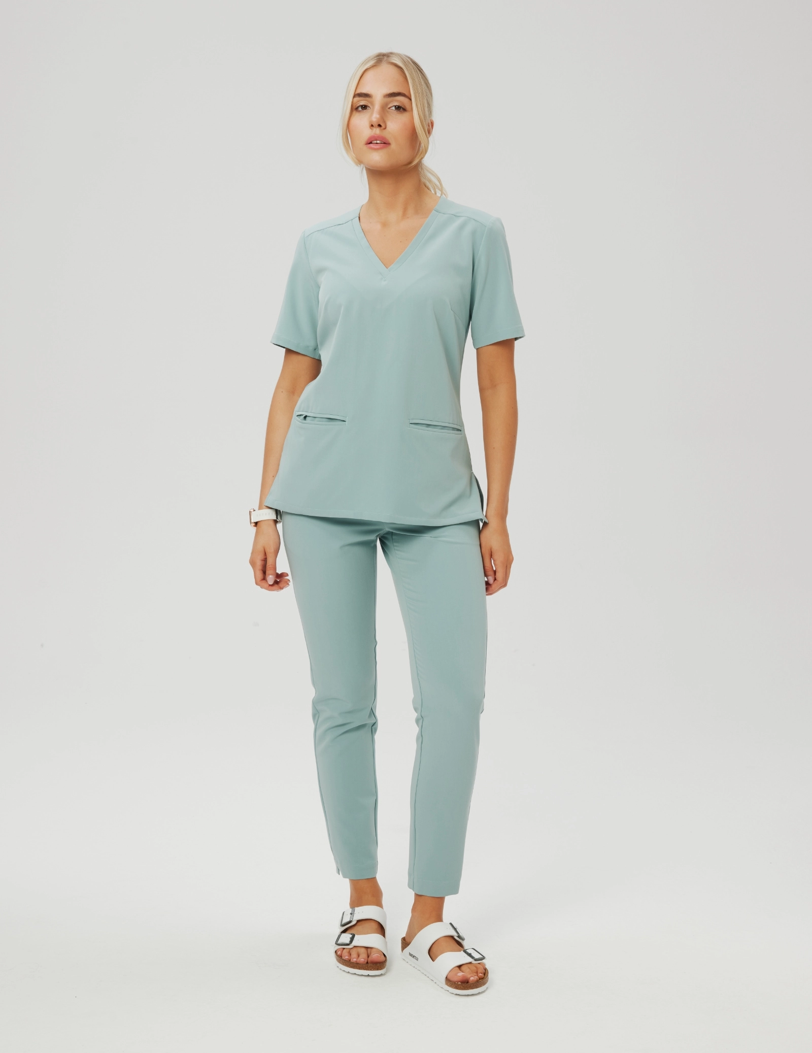 Damen Basic Hose  - ICE BLUE