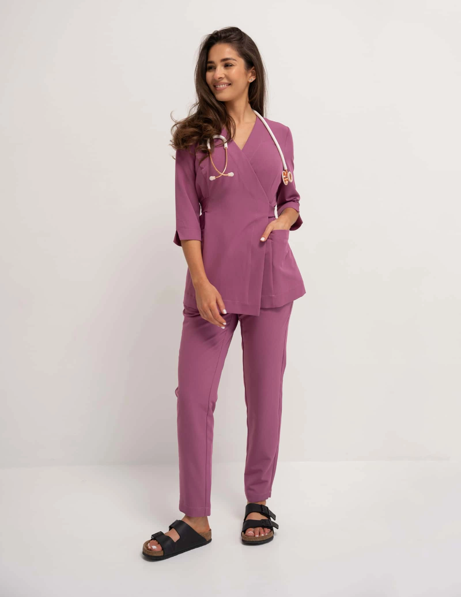 Damen Hose Basic - BERRY SHAKE