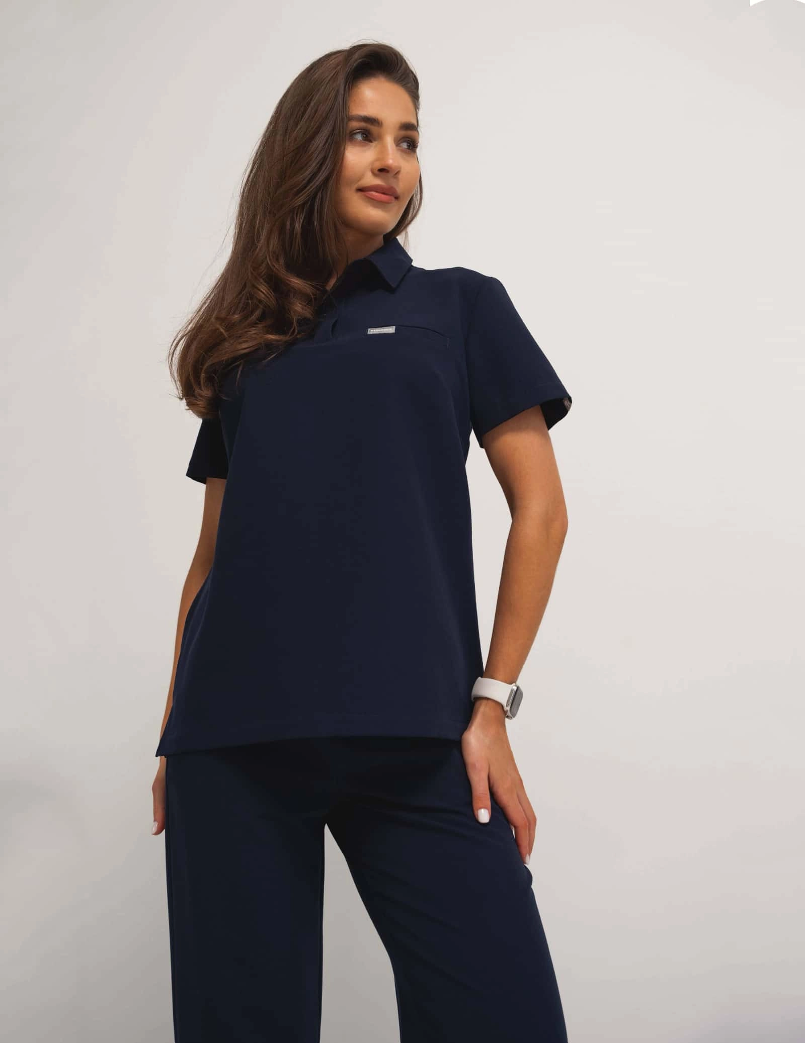 Medizinische Bluse Polo - DARK NAVY