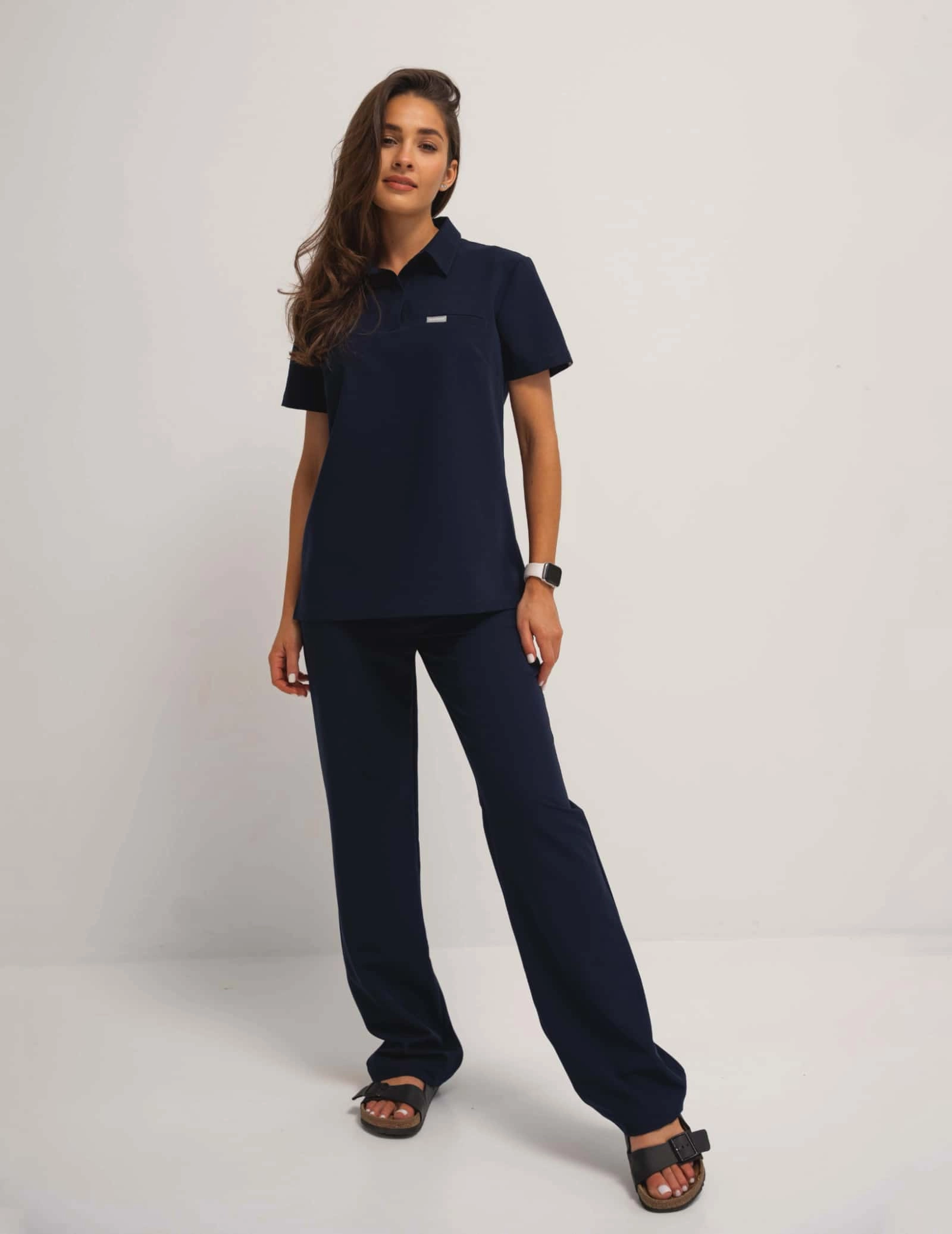 Medizinische Bluse Polo - DARK NAVY