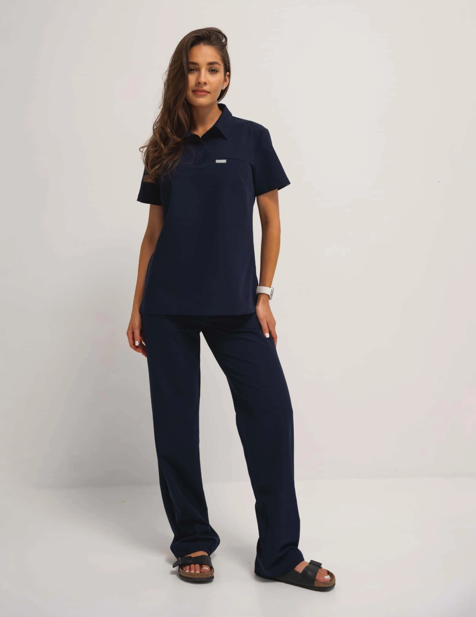 Medizinische Bluse Polo - DARK NAVY