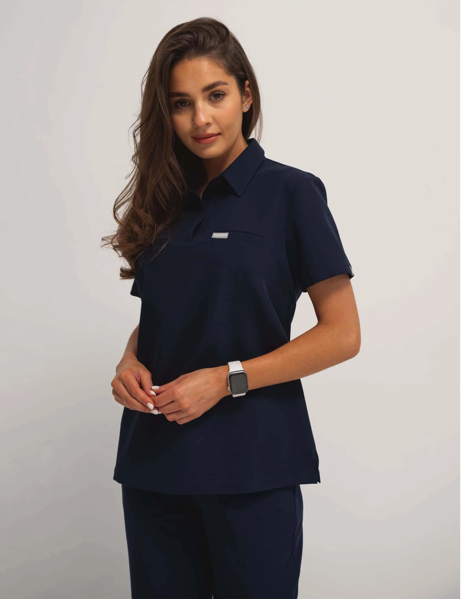 Medizinische Bluse Polo - DARK NAVY