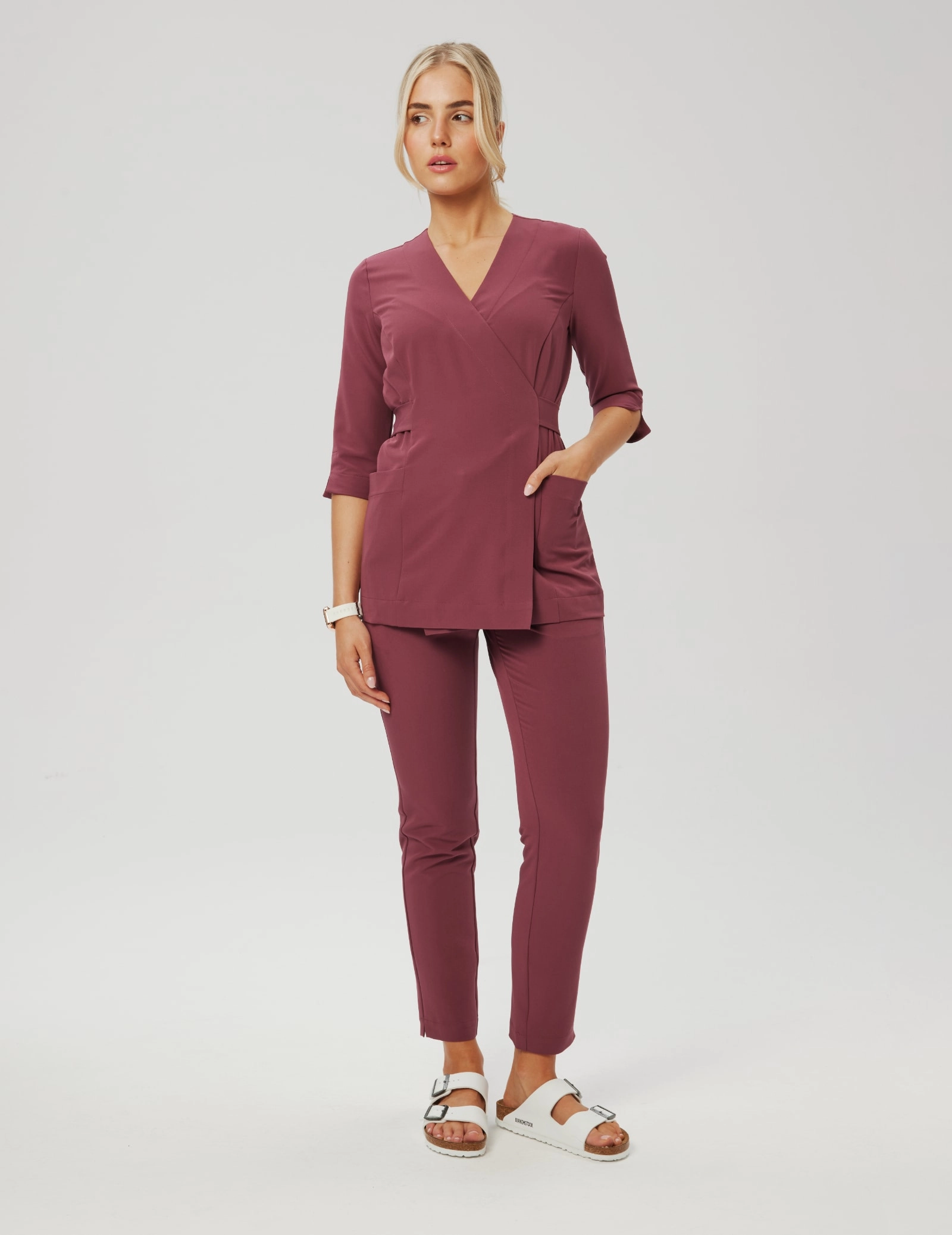 Damen Hose Basic - MULLED WINE