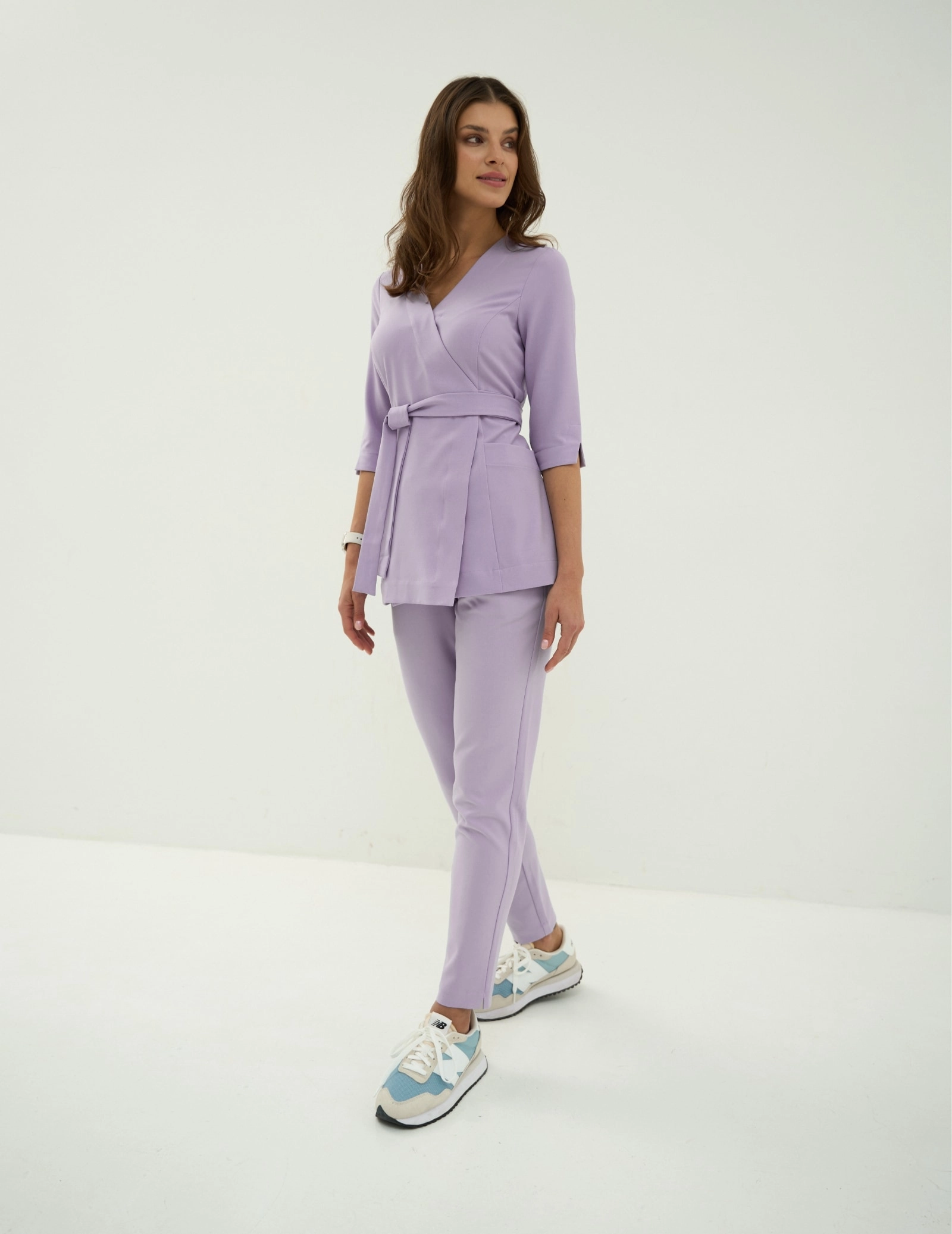 MEDIZINISCHE WICKELBLUSE ROSALIE - PURPLE HEATHER