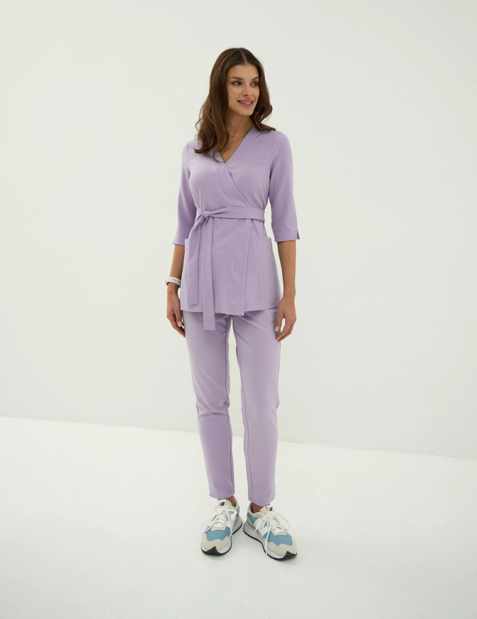 MEDIZINISCHE WICKELBLUSE ROSALIE - PURPLE HEATHER