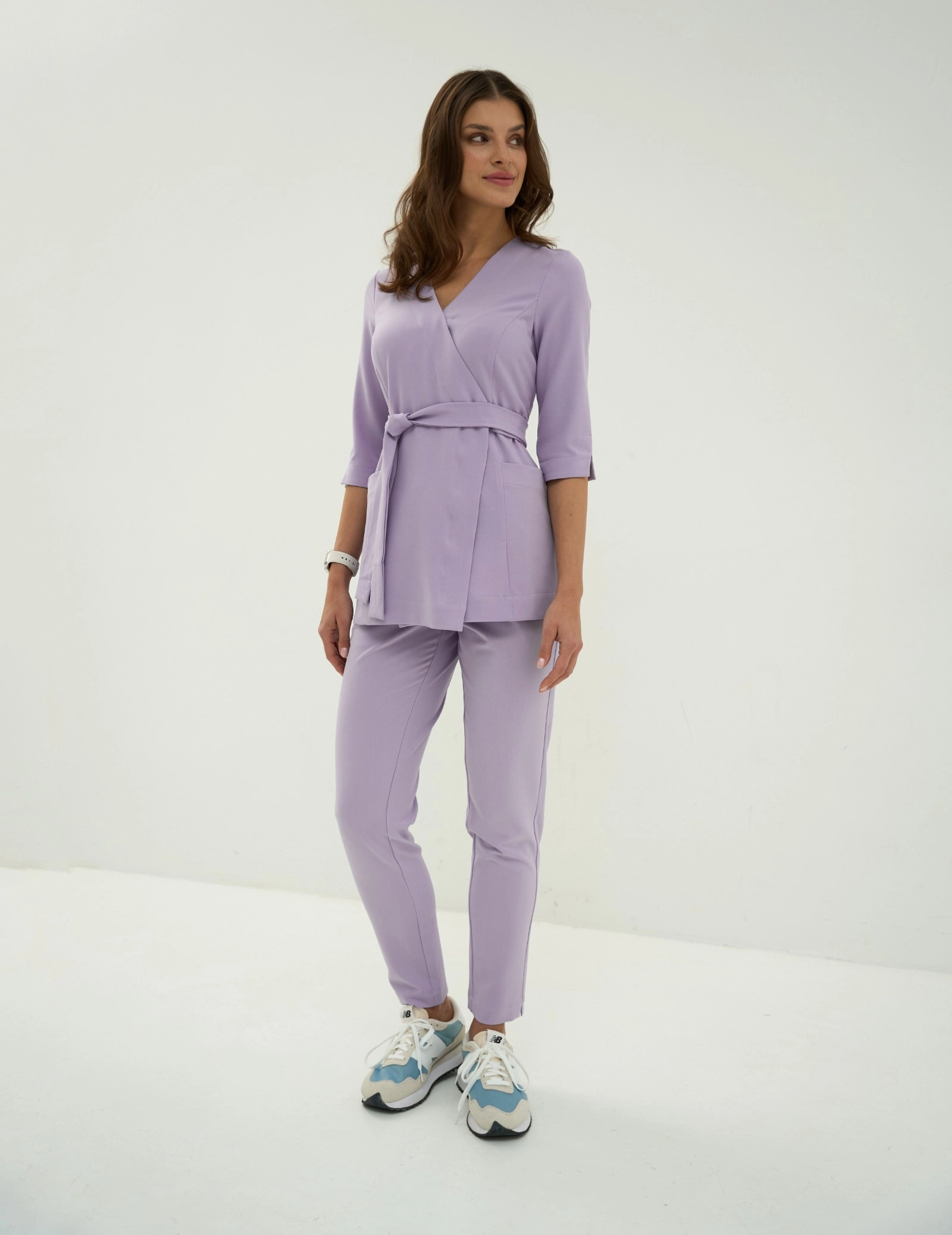 MEDIZINISCHE WICKELBLUSE ROSALIE - PURPLE HEATHER