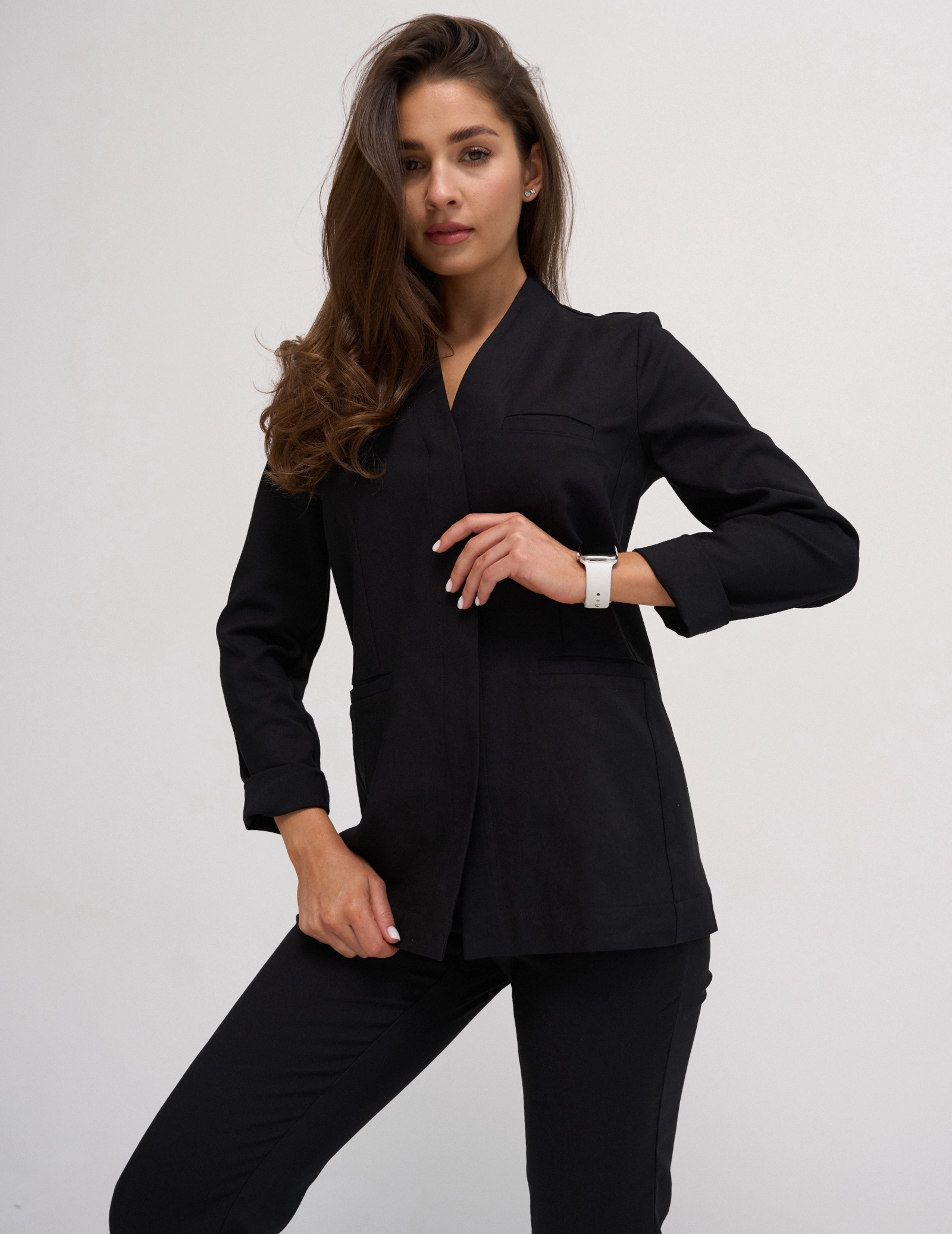 Medizinische Bluse NELLA - True Black