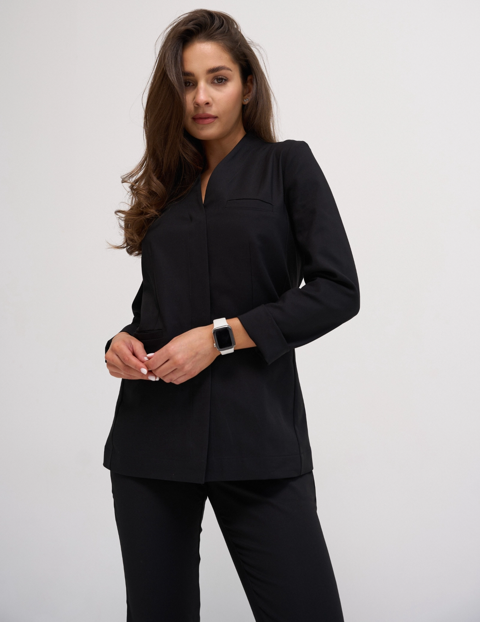 Medizinische Bluse NELLA - True Black